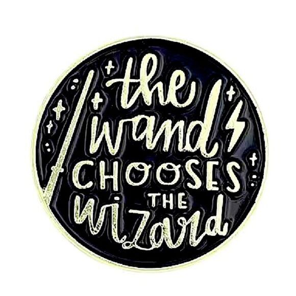 Wand Chooses the Wizard enamel pin - Picture 2 of 3